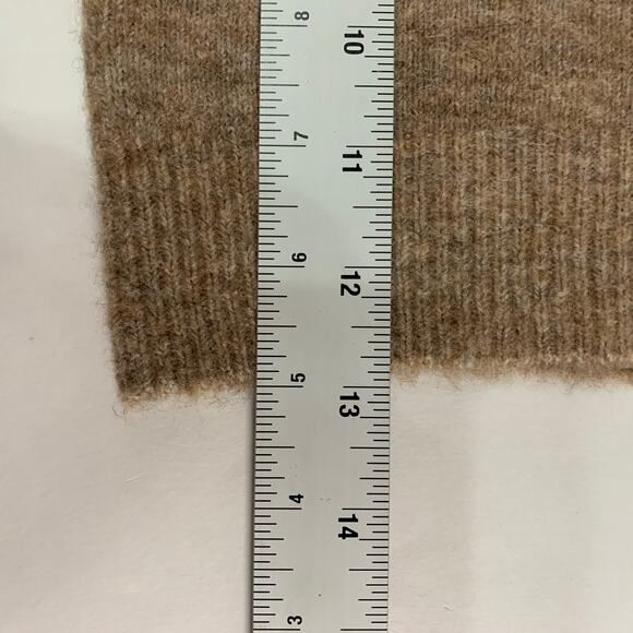 Zara S Womens Fuzzy Knit Tank Tan Neutral Sleeveless Cropped Blogger Fav - Picture 7 of 9